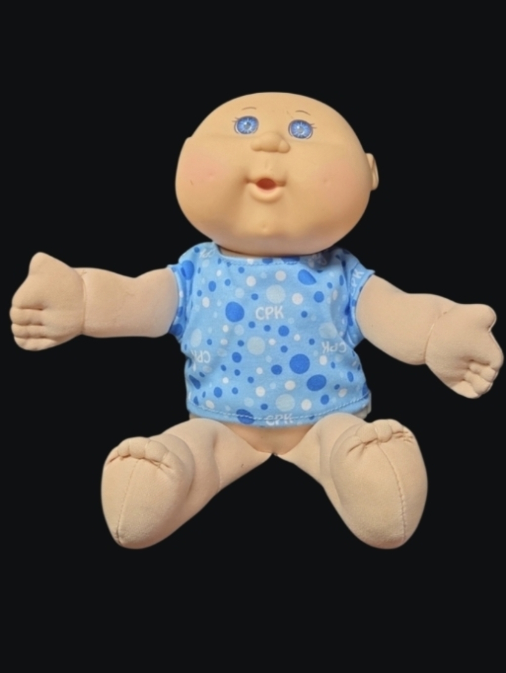 2014 Cabbage Patch Kids (CPK) Doll Blue Polka Dot Shirt